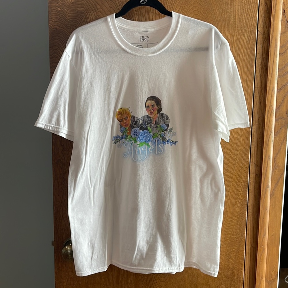 Winona Ryder Lindsay Lohan THNK1994 Angels T-Shirt size Large RARE